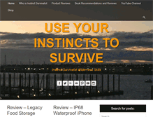 Tablet Screenshot of instinctsurvivalist.com